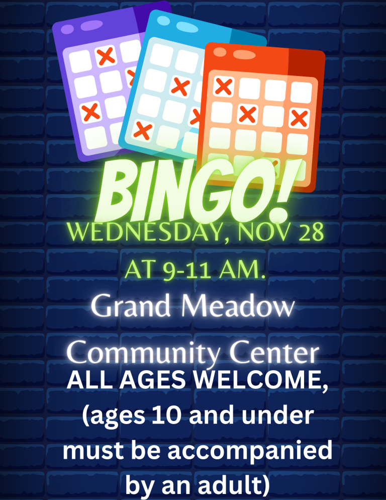 Bingo is happening on Wednesday